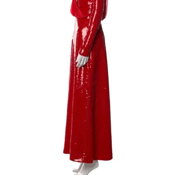 EXCELLENT CONDITION Giambattista Valli Red sequin gown - Picture 5 of 6